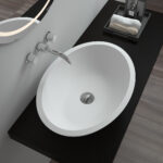 Aufsatzbecken Corian GioiaBagno Becken Lilly-57 Mineralgussbecken Steingussbecken