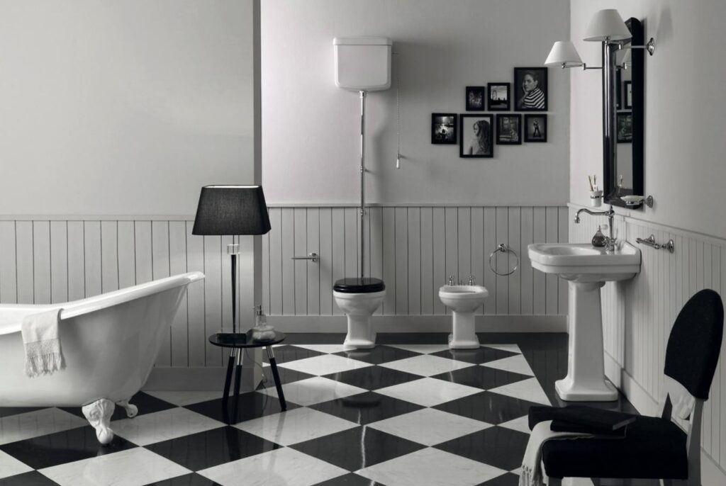 WC Monoblock Boden Simas Londra Nostalgisch Retro