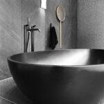 Badewanne freistehend schwarz matt Mastella VOV 170