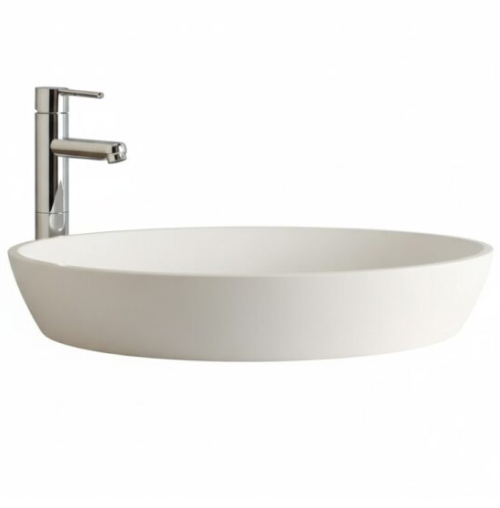 Aufsatzbecken halbeinbau Dukas 60 von Mastella weiss matt