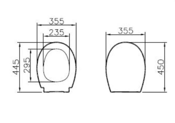 Barrierefrei WC Sitz Vitra Absenkautomatik – Bild 2