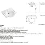 Barrierefrei HEWI Waschtisch Behindertengerecht 60x55