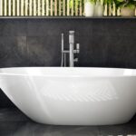 Badewanne freistehend Glanz V+A Mozzano2 Victoria + Albert Mineralguss Freistehende Badewanne