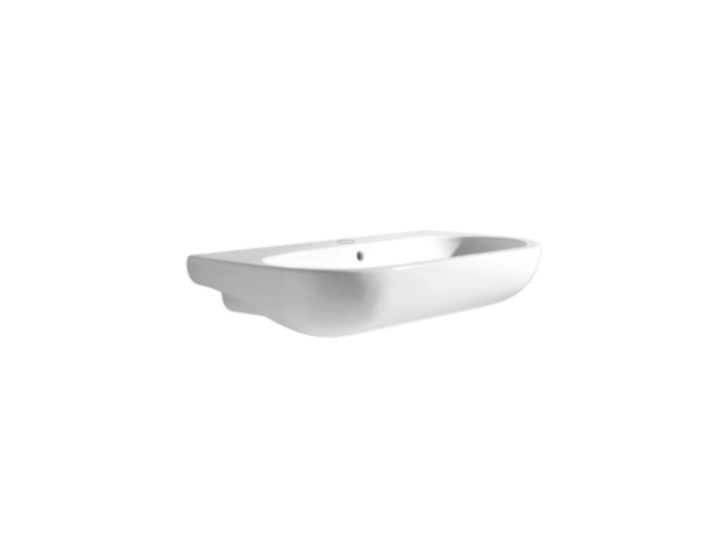 Aufsatzbecken Keramik mit Überlauf Azzurra NUVOLA 90x45 weiss