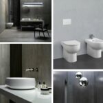 Bidet Stand WC Azzurra Nuvola weiss, Aufsatzbecken weiss glanz,