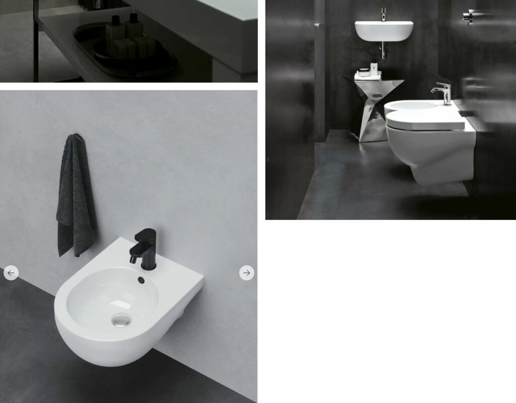 Bidet-WC Azzurra NUVOLA Weiss glanz