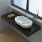 Aufsatzbecken Corian GioiaBagno Becken Naomi-66 Mineralgussbecken Steingussbecken