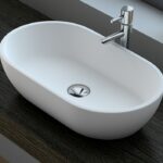 Aufsatzbecken Corian GioiaBagno Becken Naomi-66 Mineralgussbecken Steingussbecken