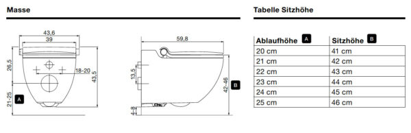 Dusch-WC LAPREVA P2 – Bild 2