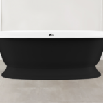 Badewanne freistehend Glanz V+A Elwick schwarz