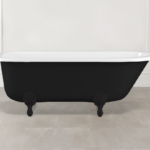Badewanne freistehend Glanz V+A Hampshire schwarz