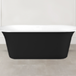Badewanne freistehend Glanz V+A Monaco Schwarz