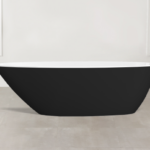 Badewanne freistehend Glanz V+A Mozzano2 Schwarz