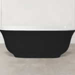 Badewanne freistehend Glanz V+A Amiata Schwarz