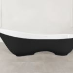 Badewanne freistehend Glanz V+A Cabrits Schwarz