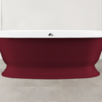 Badewanne freistehend Glanz V+A Elwick rot