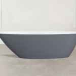 Badewanne freistehend Glanz V+A Mozzano2 Dunkelgrau