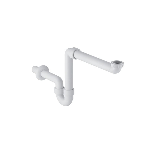 Rohrbogen Siphon Geberit für Waschtisch Weiss