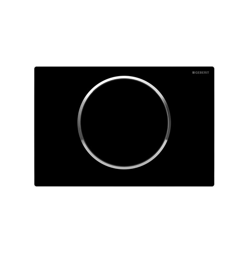 Betätigungsplatte Geberit Sigma 10 Schwarz glanzverchromt_schwarz