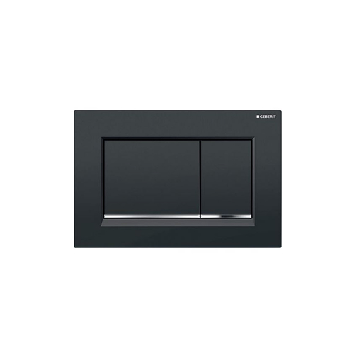 Betätigungsplatte Geberit Sigma 30 schwarz-glanzverchromt