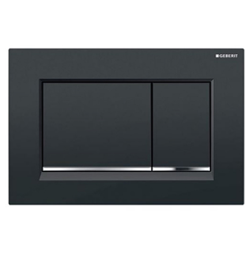 Betätigungsplatte Geberit Sigma 30 schwarz-glanzverchromt