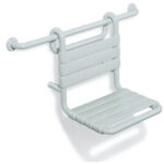 Barrierefrei HEWI Einhängesitz Duschreling weiss