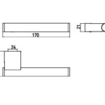 Reserve Rollenhalter EMCO EMCO "System 2" Chrom Glanz Bad Accessoires Massskizze