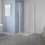 Duschtrennwand KORALLE Eckdusche mit Eckeinstieg S300 edp Duschglas Duschkabine