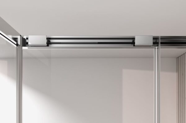 S500Plus Schiebetüre 2-teilig auf Badewanne, 1 Festelement rechts oder links, 1 bewegliches Element_2