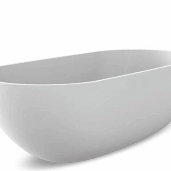 Badewanne freistehend matt JEE-O Dubai weiss Freistehende Badewanne Mineralguss
