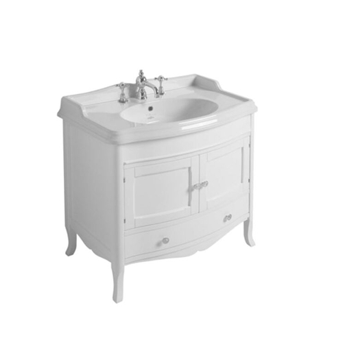 Waschtischunterbau Simas Arcade Stehend 84 Nostalgisch Badmöbel Retro