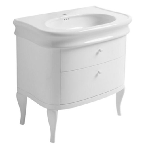 Badmöbel Nostalgisch mit Waschtisch Lante 90