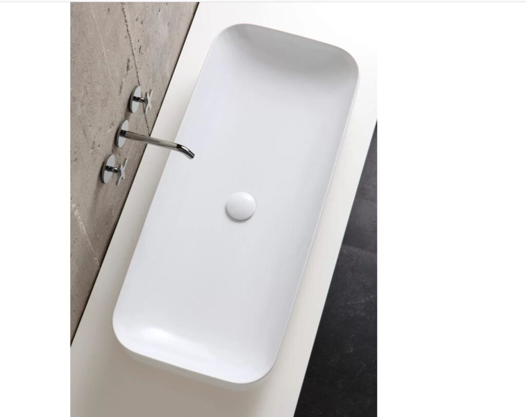 Aufsatzbecken Keramik Azzurra Elegance Soft 45 weiss