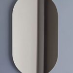 Spiegel Oval nero matt Ceramica Cielo Design Italien Badezimmer Spiegel