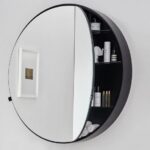 Cielo Spiegelschrank Design Rund 90 cm Ceramica Cielo Design Italien Badezimmer Spiegelschrank