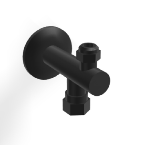 Eckregulierventil Treemme Schwarz matt