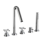 Wannenrandmischer Treemme Line Kreuzgriff