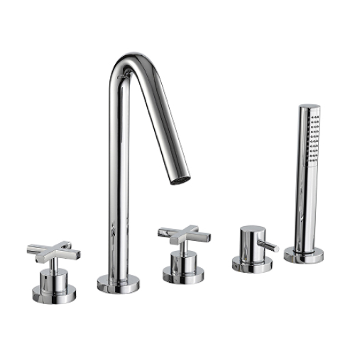 Wannenrandmischer Treemme Line Kreuzgriff