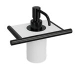 Seifendispenser Corian/PVD 40mm Black Treemme