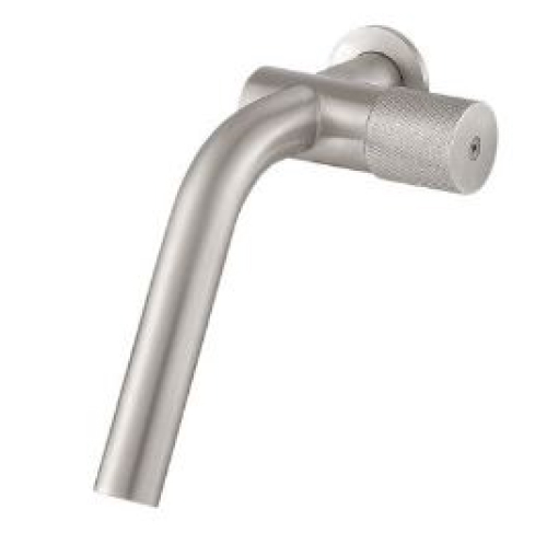 Waschtischmischer aus Wand Edelstahl Treemme 22mm Gerillt