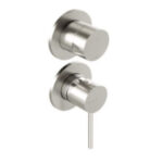 Duschmischer 2 Weg Edelstahl UP Treemme 40 mm