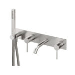 Badewannenarmatur Edelstahl UP Treemme 40mm