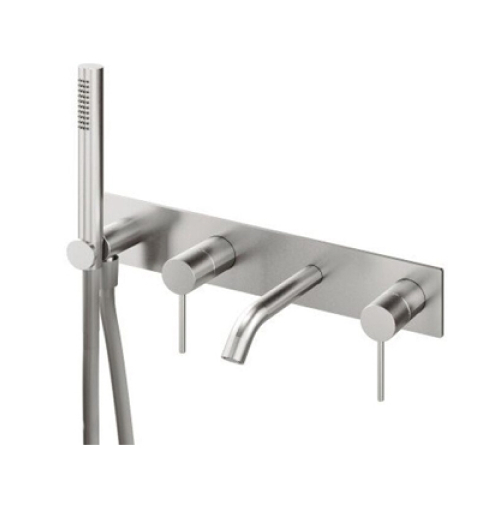 Badewannenarmatur Edelstahl UP Treemme 40mm