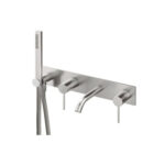 Mischer für Badewanne aus Wand Treemme 40 mm Edelstahl Badewannenarmatur Unterputz