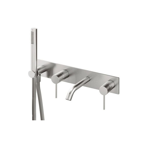 Mischer für Badewanne aus Wand Treemme 40 mm Edelstahl Badewannenarmatur Unterputz