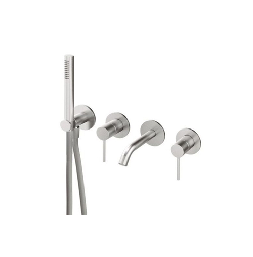 Mischer für Badewanne aus Wand Treemme 40 mm Edelstahl Badewannenarmatur Unterputz