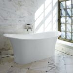Badewanne freistehend Glanz V+A Toulouse Victoria + Albert Mineralguss
