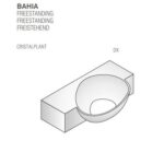 Badewanne freistehend matt Mastella L 170 - 210 cm Mineralguss Corian Steinguss Luxuswanne