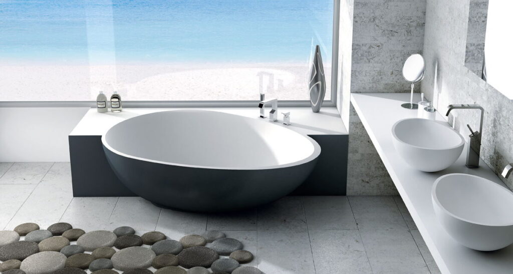 Badewanne Eckeinbau Mastella BAHIA 170 - 210