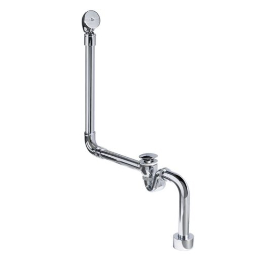 Badewannen Ablaufgarnitur Nickel gebürstet V+A K30